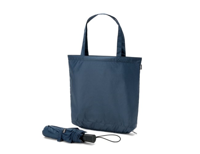 SKYLAR. Guarda-chuva 2 em 1 com sacola de compras em poli�ster reciclado inclu�do