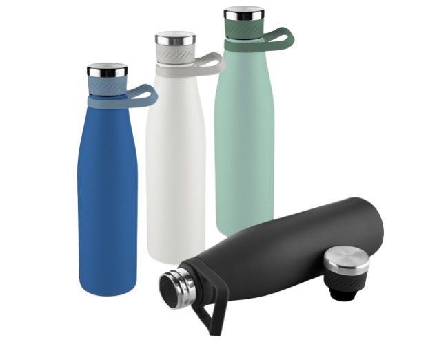 Garrafa t�rmica de 750 ml com parede dupla em inox