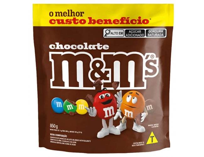 Confeito De Chocolate Ao Leite 850g M&m's