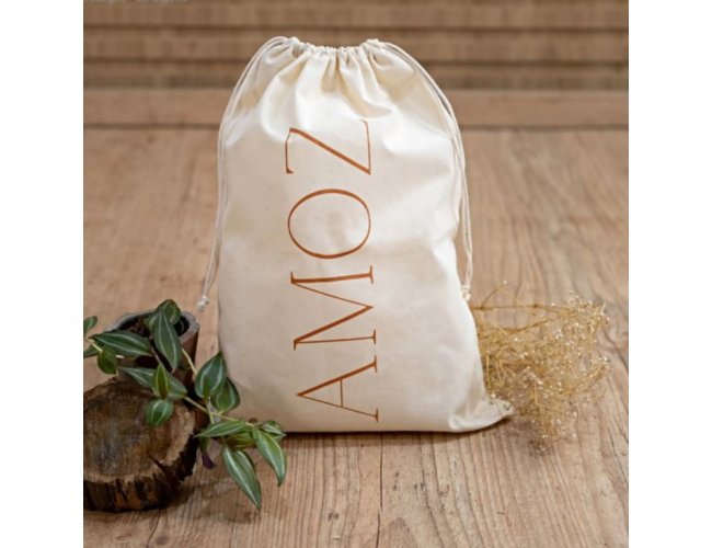 Saco Algod�o Cru Borda Simples