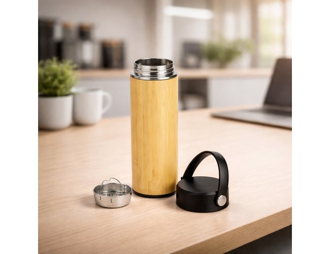 GARRAFA TERMICA BAMBU 400ML