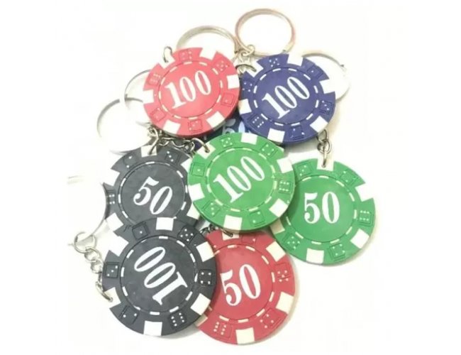Chaveiro de Moeda de Poker