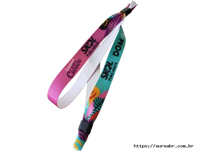 Pulseira de tecido  personalizada 15mm